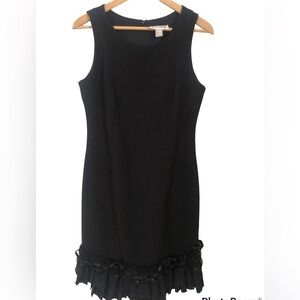 Joseph Ribkoff Dainty Little Black Cocktail Minimalist Dress Size 10